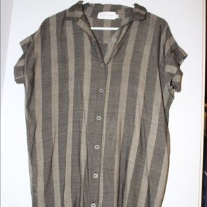 ⚡️short sleeved flannel dress